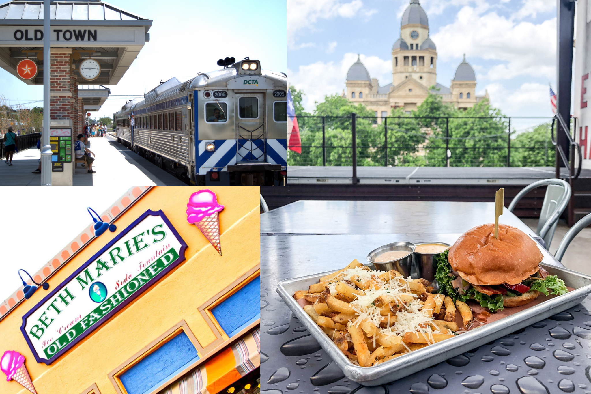 Ride the Train to Denton Square for Lunch & Dessert